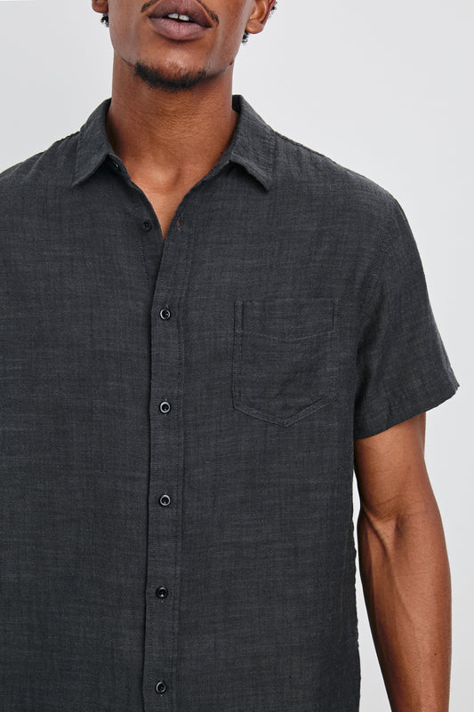 FAIRFAX SHIRT - BLACK CHAMBRAY