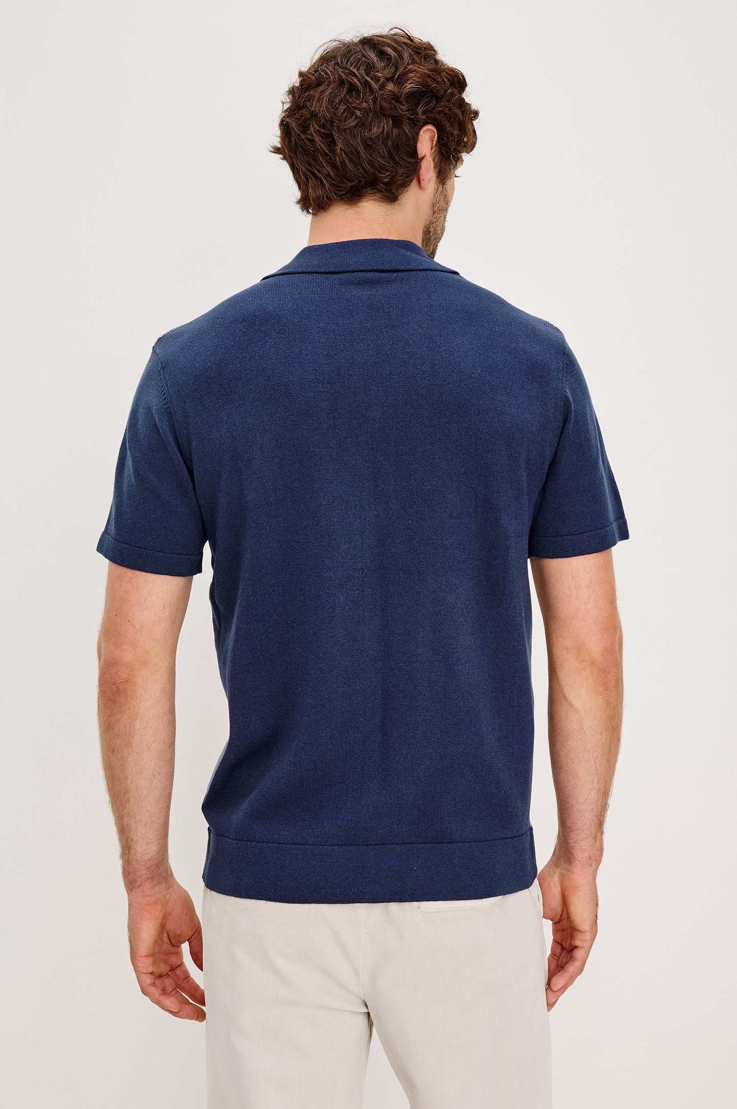 SILAS SHIRT - NAVY LAGOON STRIPE