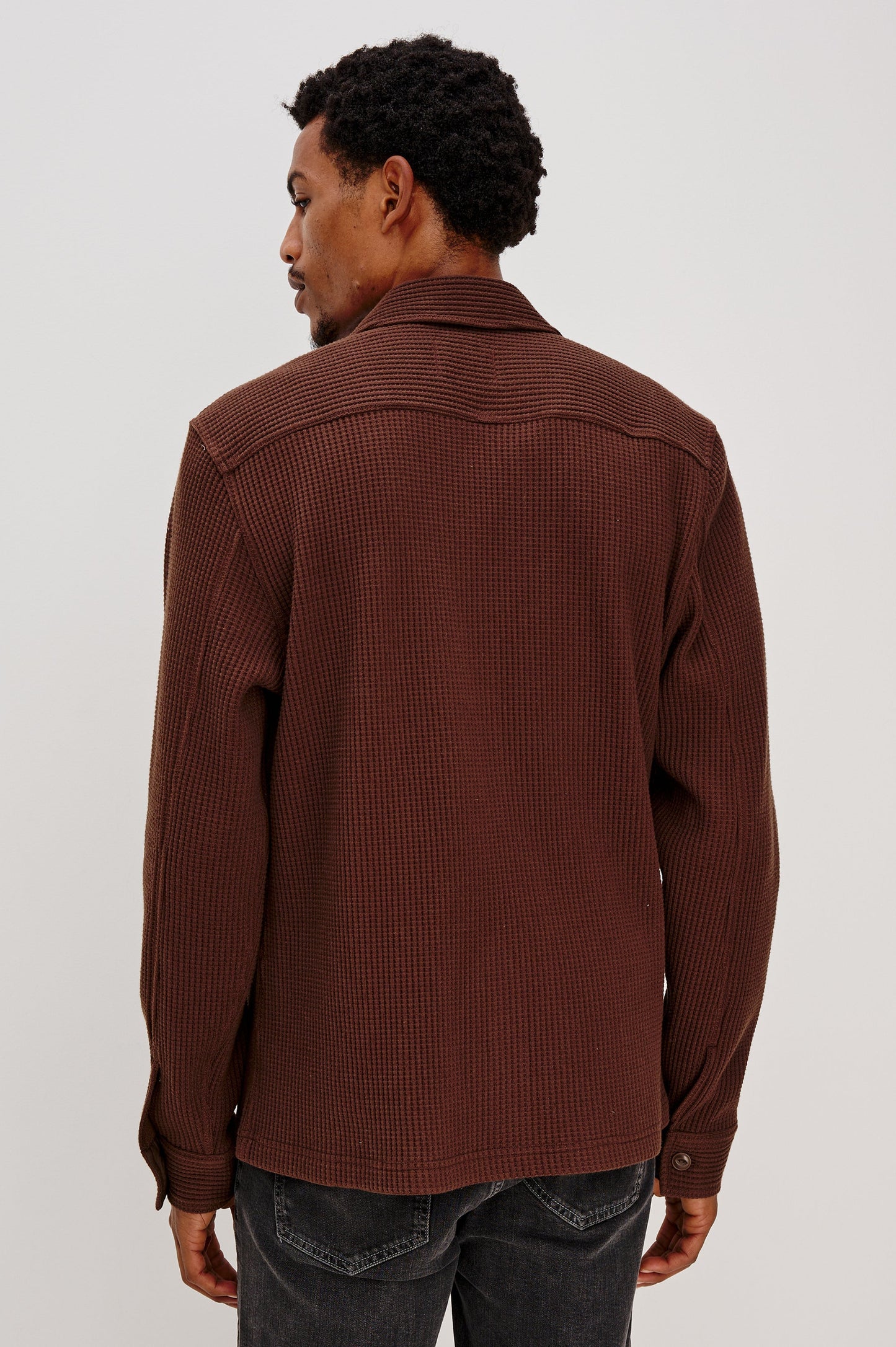 WELLS SHIRT JACKET - CHOCOLATE