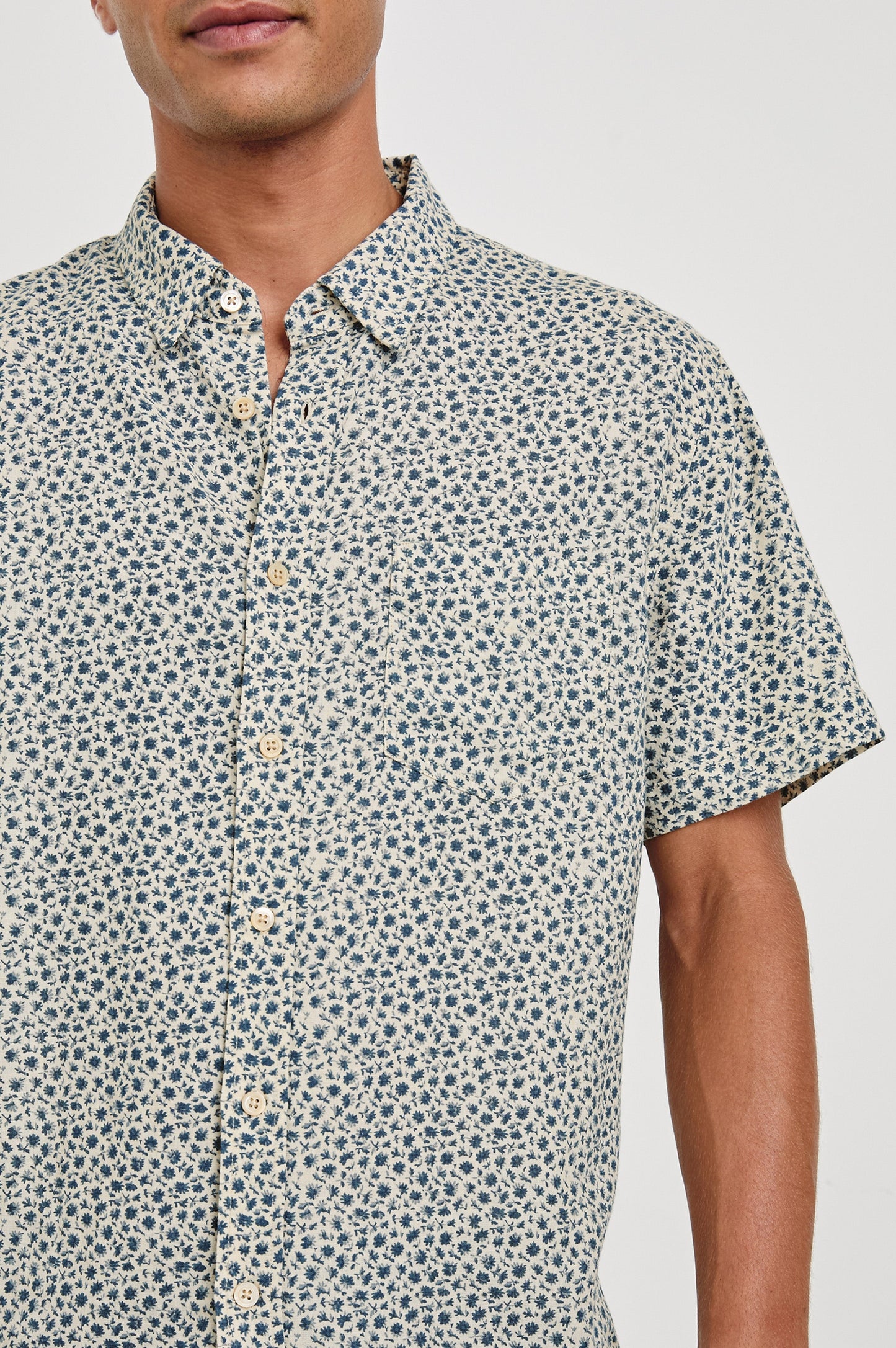 CARSON SHIRT - AUTUMN DAISY OCEAN