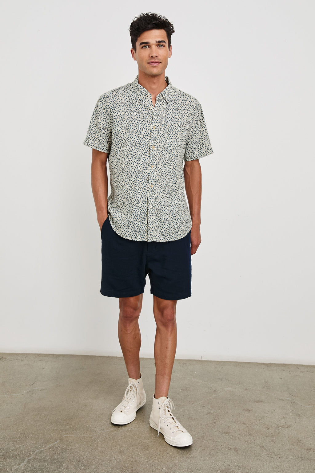 CARSON SHIRT - AUTUMN DAISY OCEAN