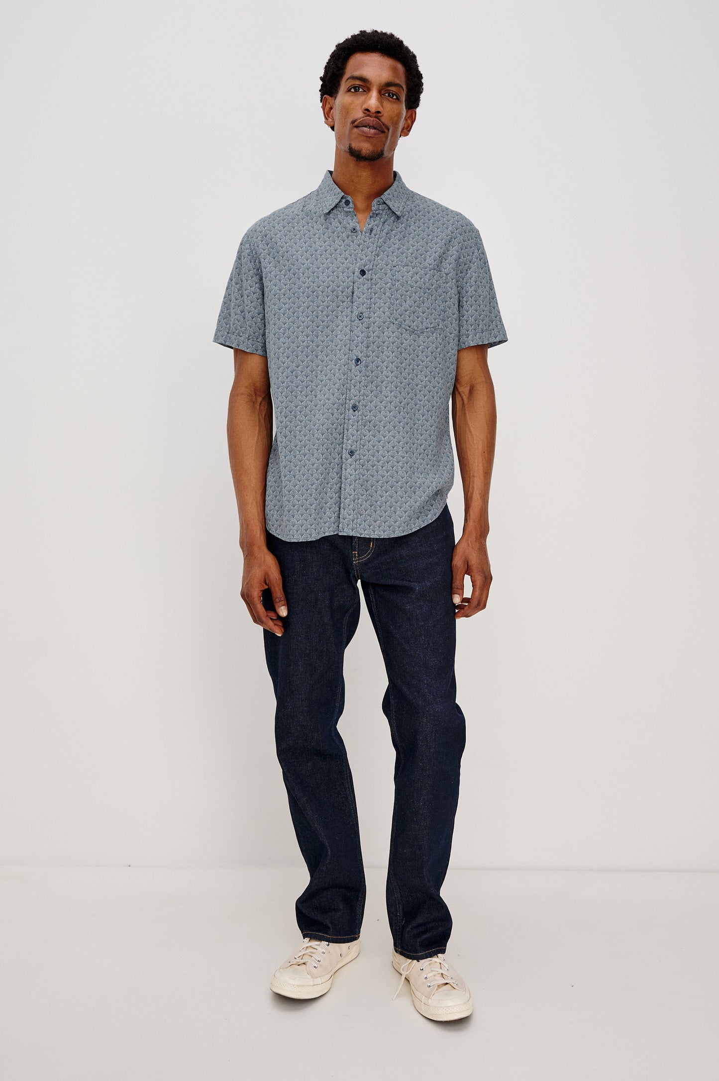 CARSON SHIRT - GINKGO BLUE ICE