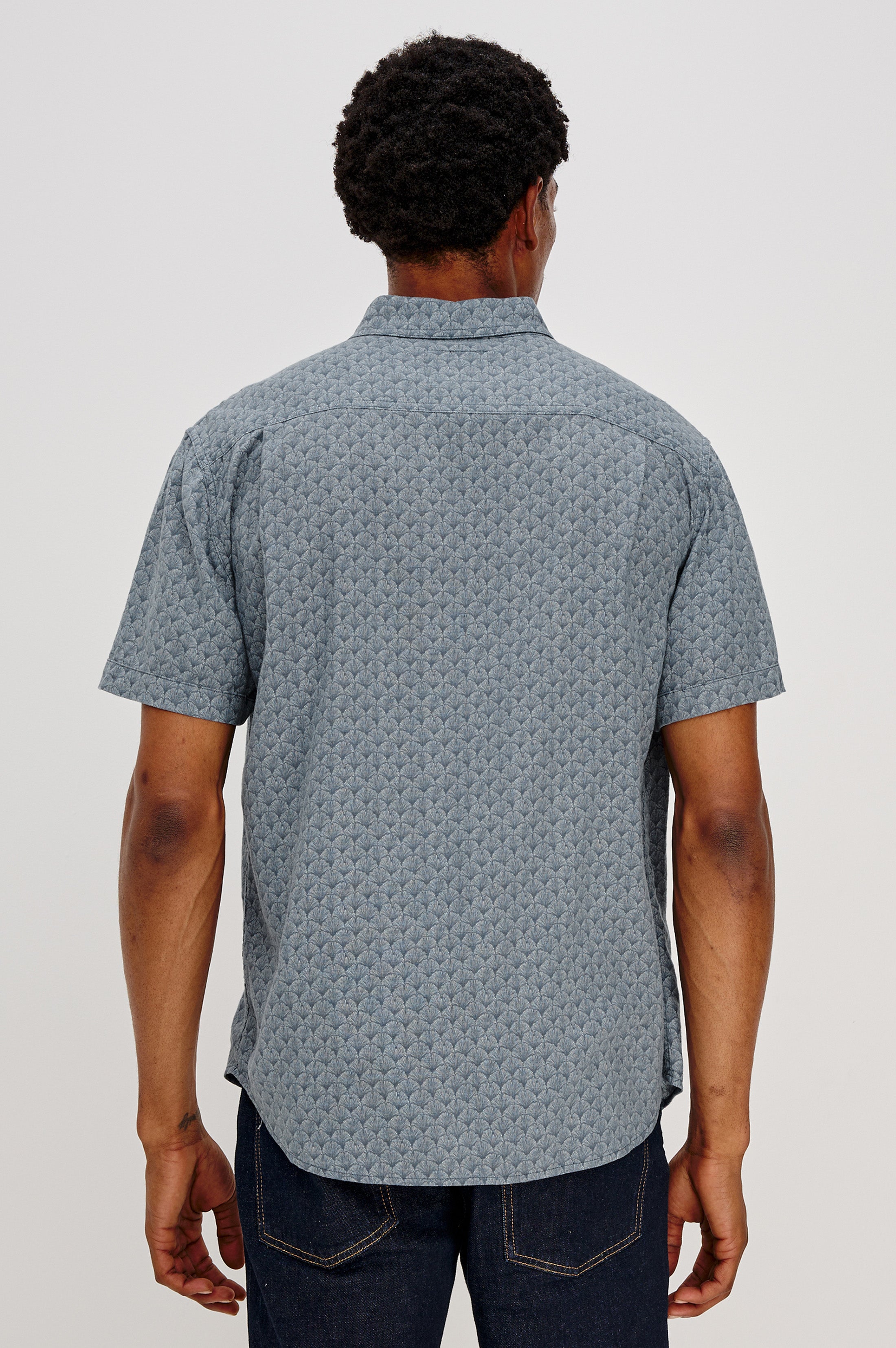 CARSON SHIRT - GINKGO BLUE ICE