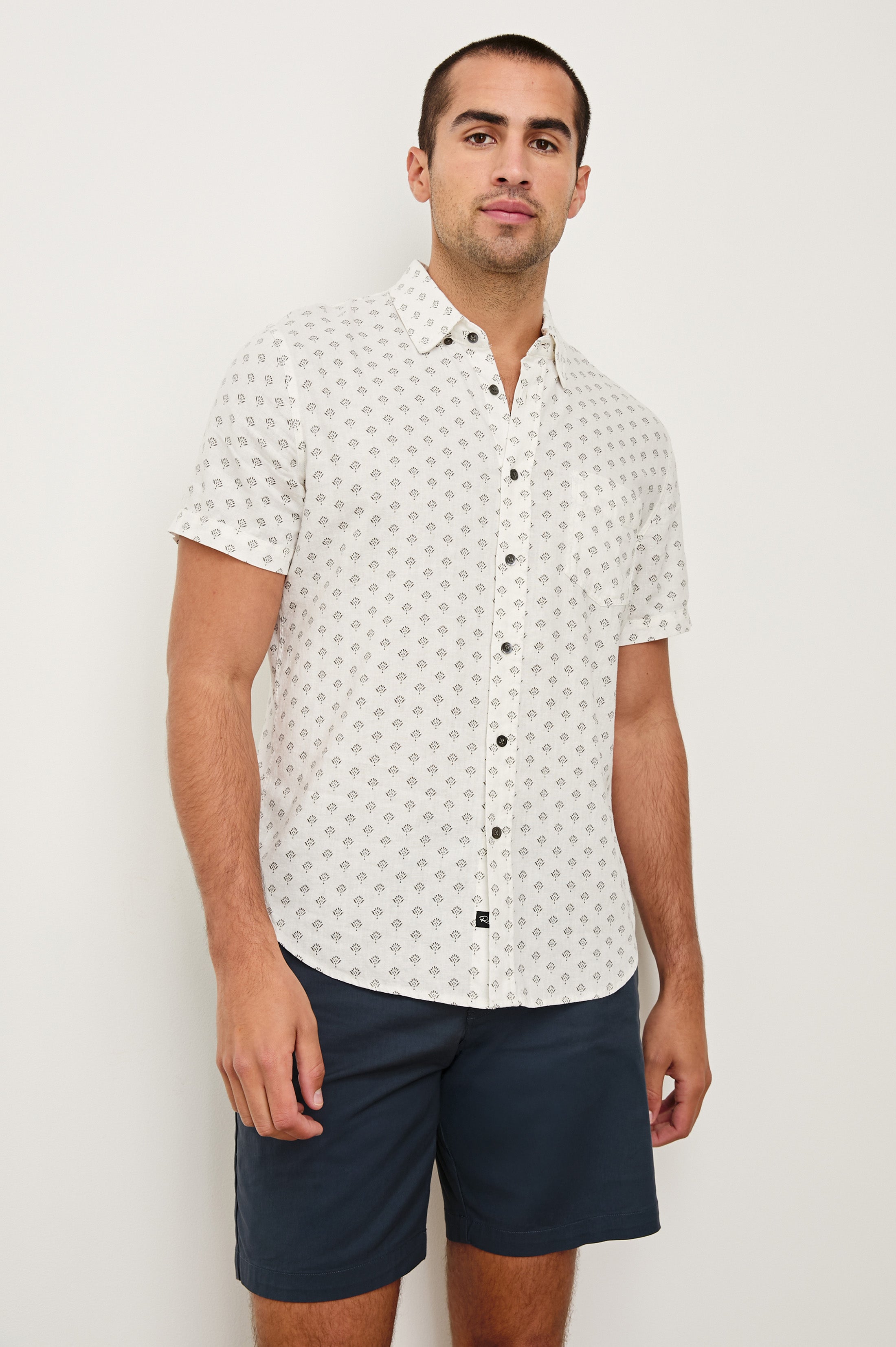 CARSON SHIRT - SMALL BATIK WHITE