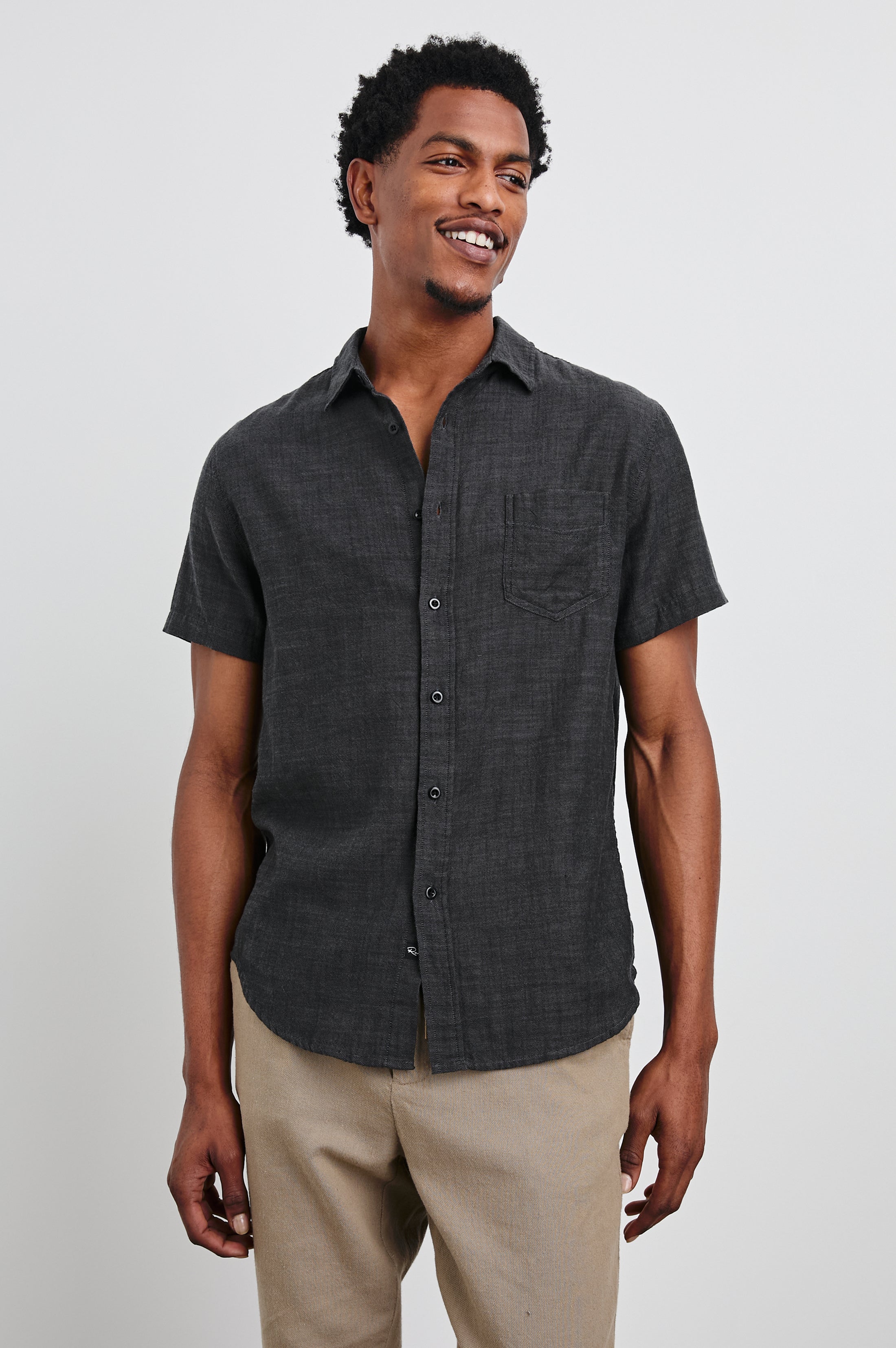 FAIRFAX SHIRT - BLACK CHAMBRAY
