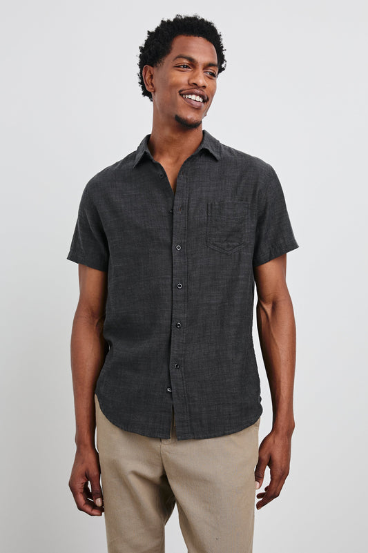 FAIRFAX SHIRT - BLACK CHAMBRAY