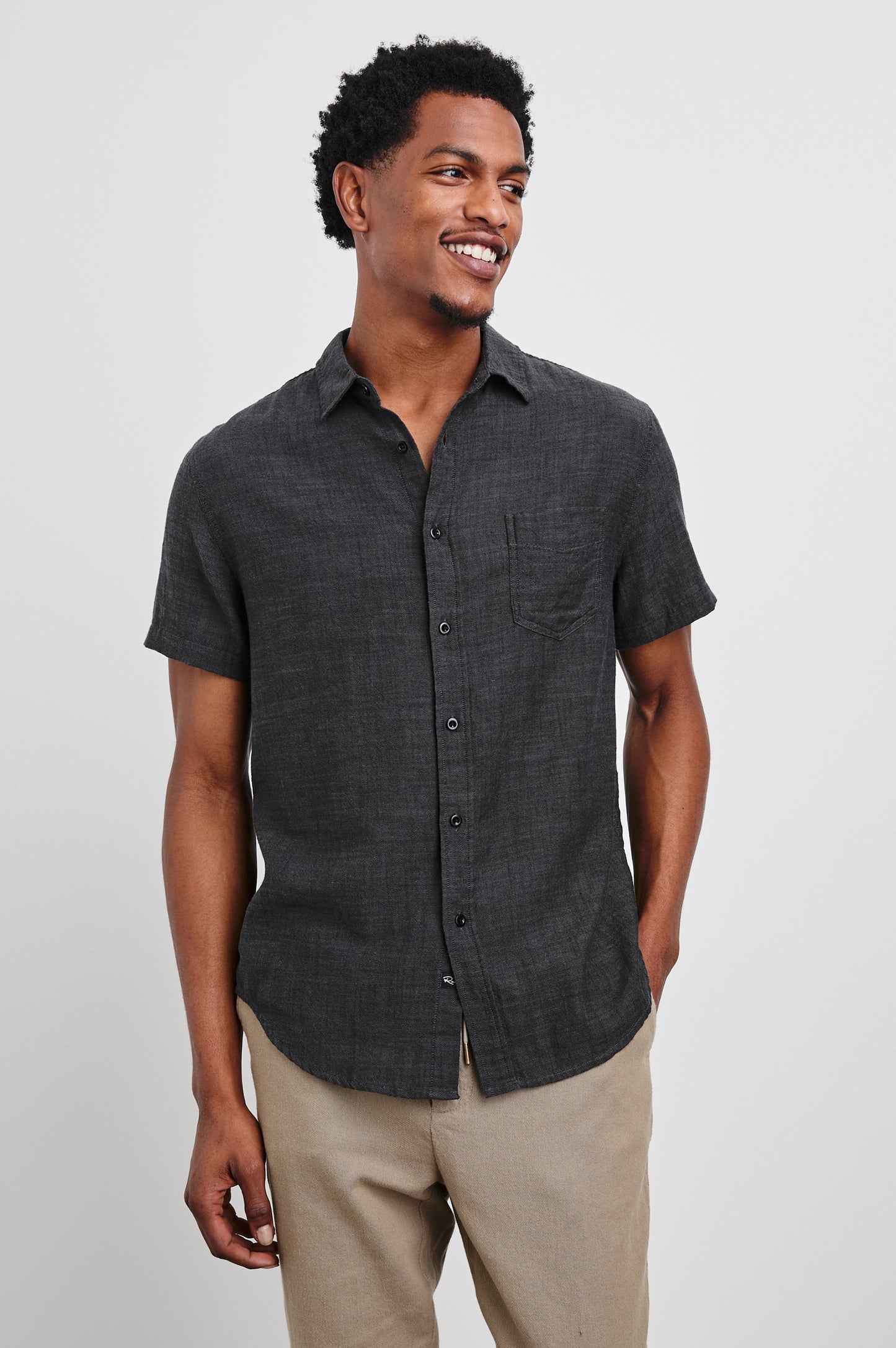 FAIRFAX SHIRT - BLACK CHAMBRAY