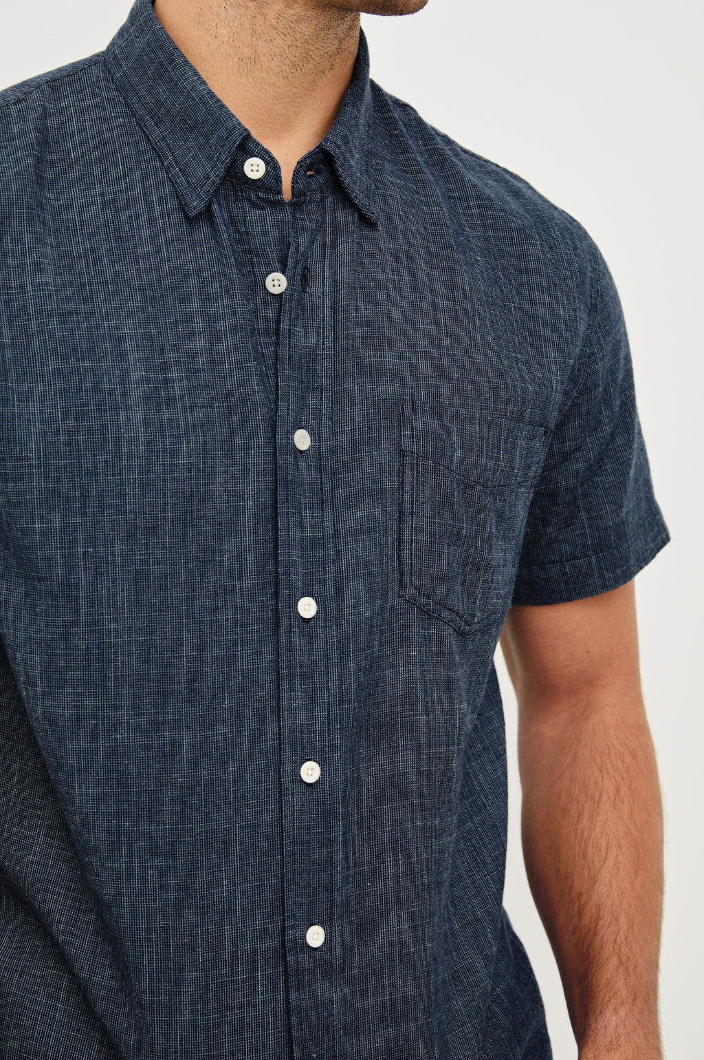 FAIRFAX SHIRT - NAVY ETCH
