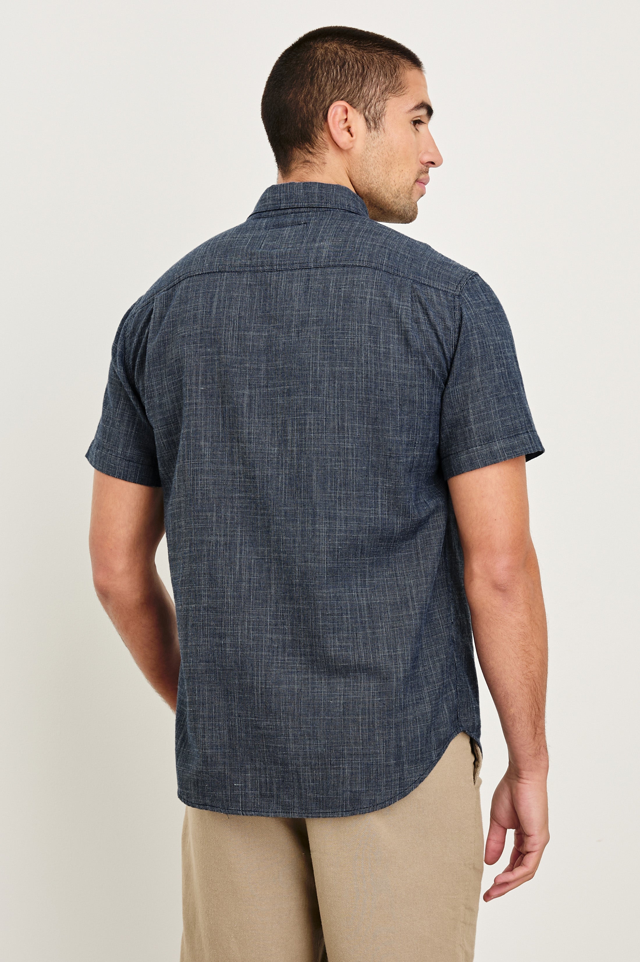 FAIRFAX SHIRT - NAVY ETCH