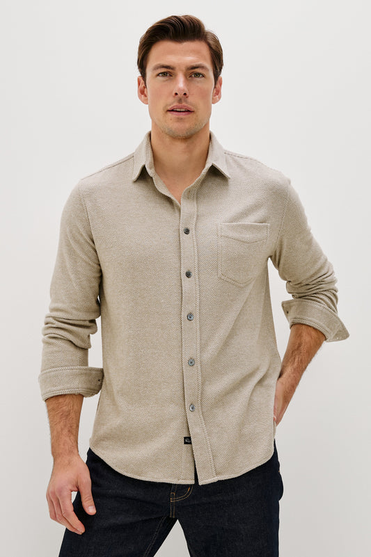 HAWKE SHIRT - TAUPE TWILL