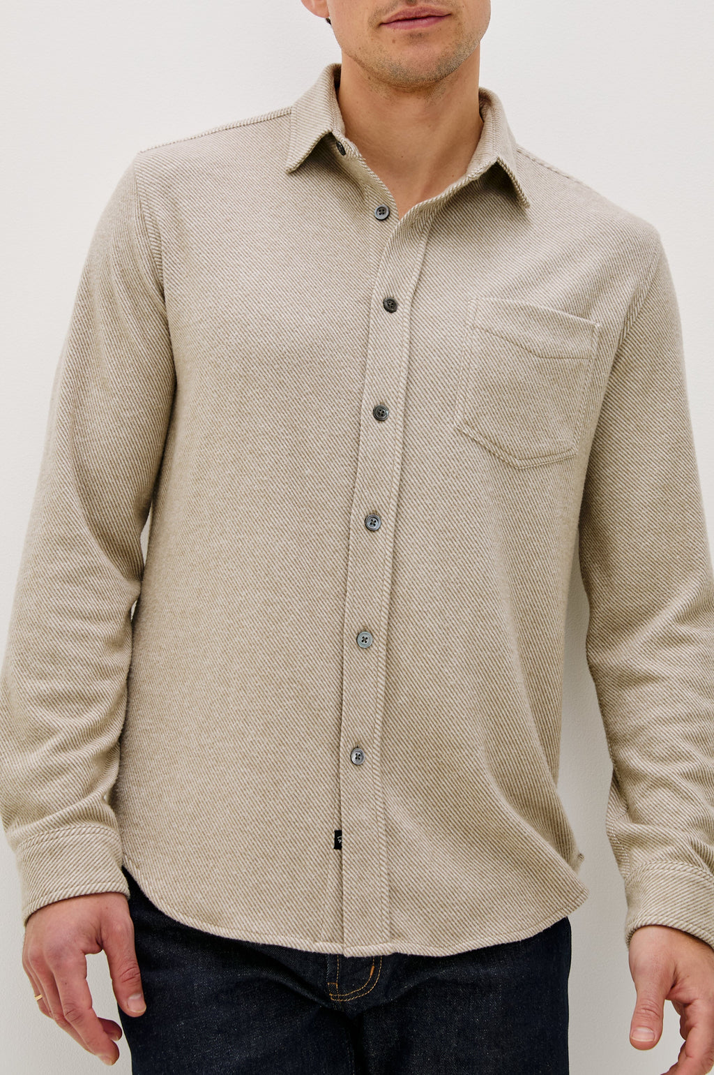 HAWKE SHIRT - TAUPE TWILL