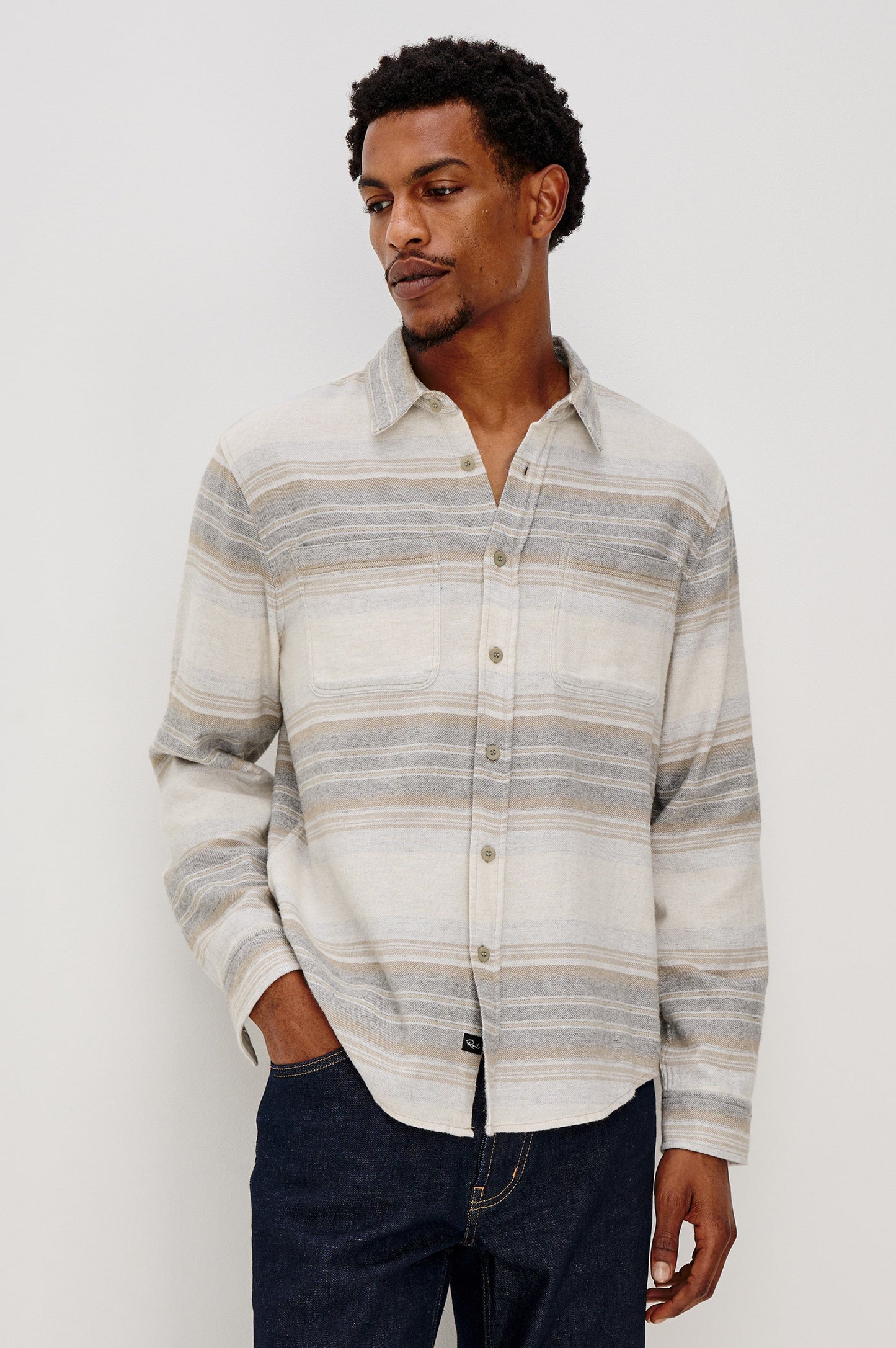 IVAN SHIRT - LUNAR ROCK STRIPE