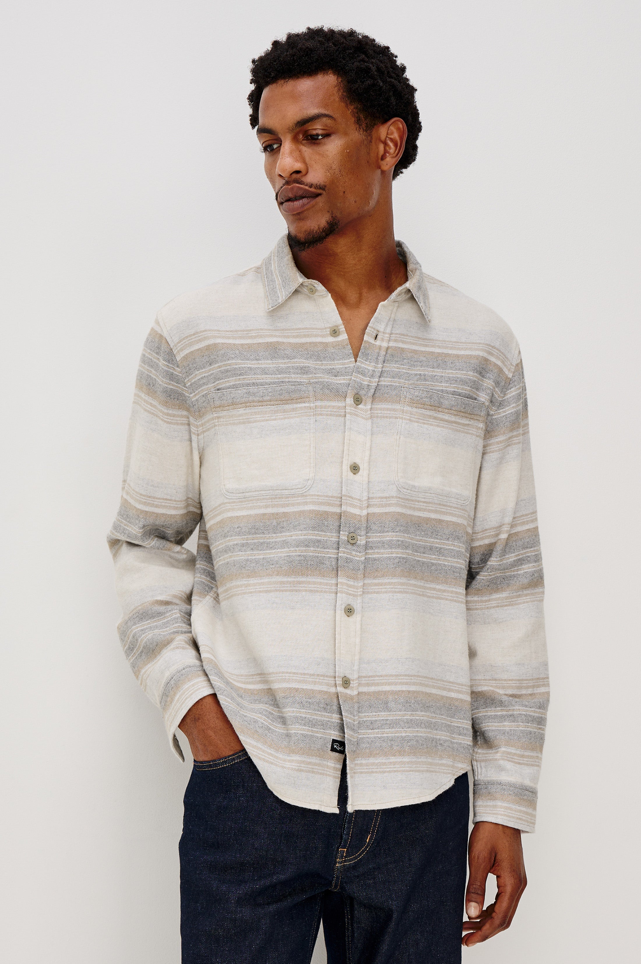 IVAN SHIRT - LUNAR ROCK STRIPE