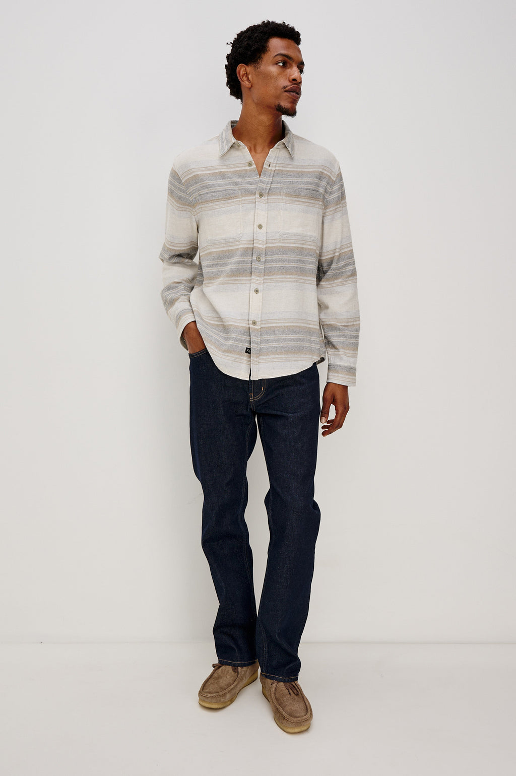 IVAN SHIRT - LUNAR ROCK STRIPE