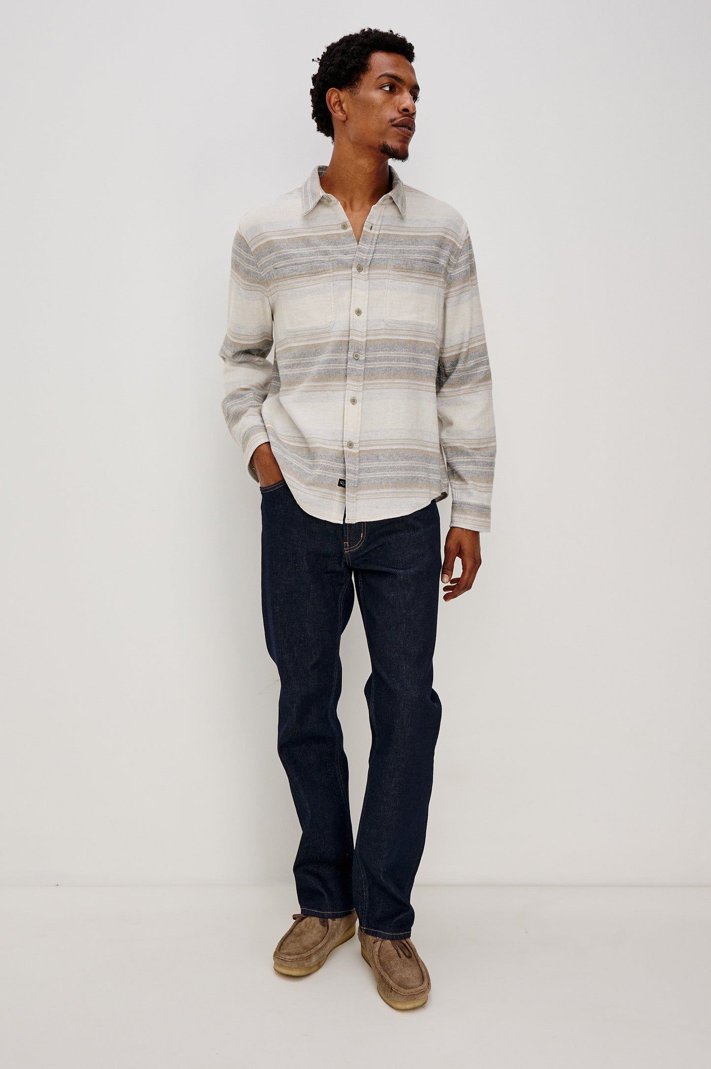 IVAN SHIRT - LUNAR ROCK STRIPE