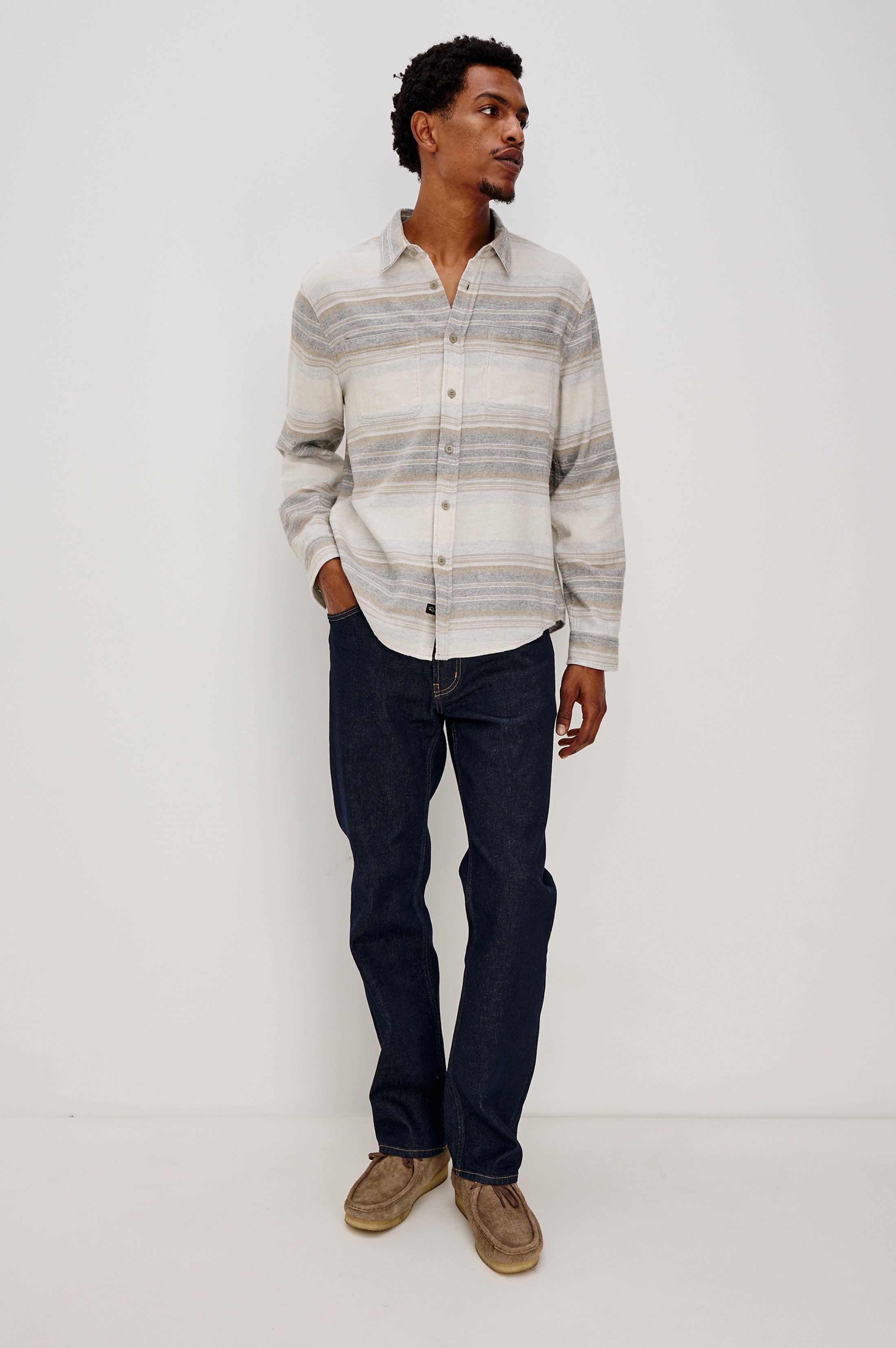 IVAN SHIRT - LUNAR ROCK STRIPE