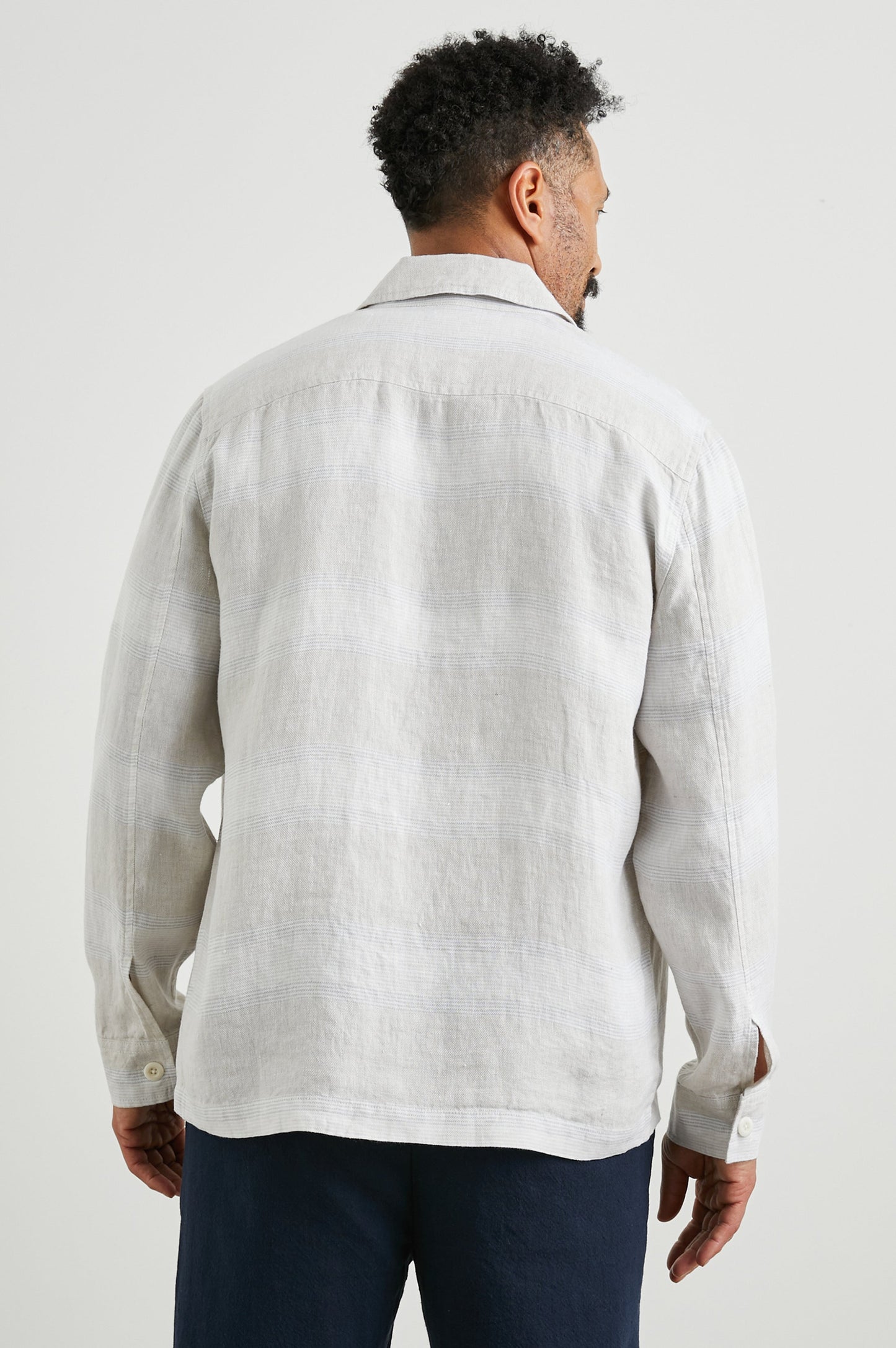 KEROUAC SHIRT JACKET - WICKER GRAPHITE STRIPE