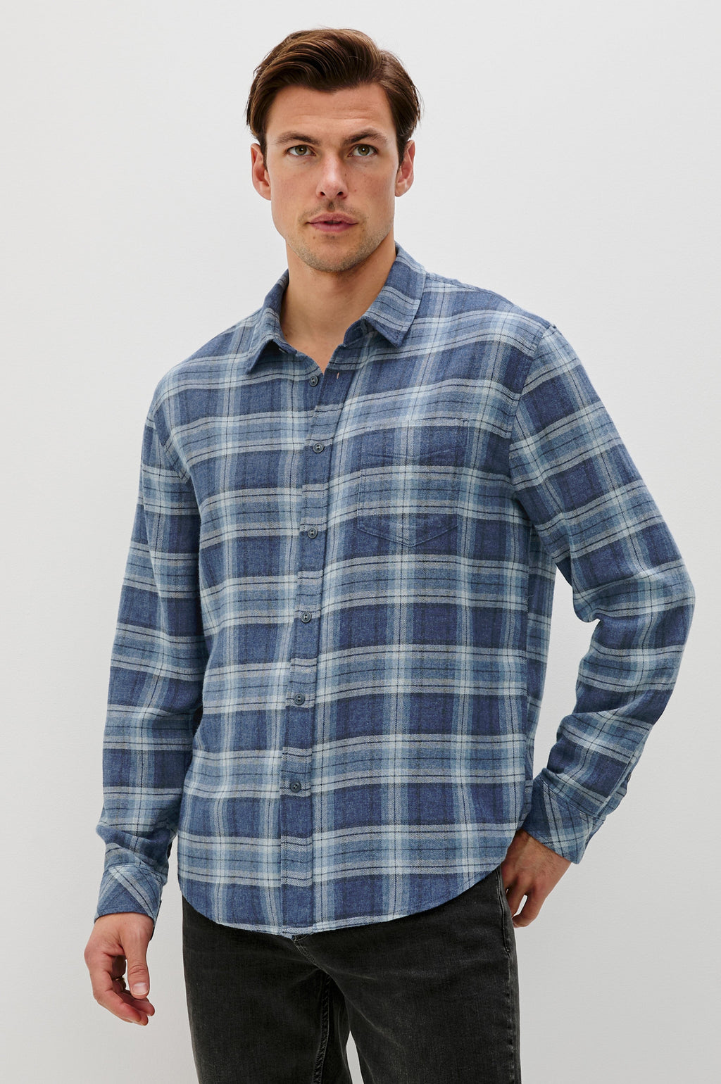 LENNOX SHIRT - INKWELL MELANGE