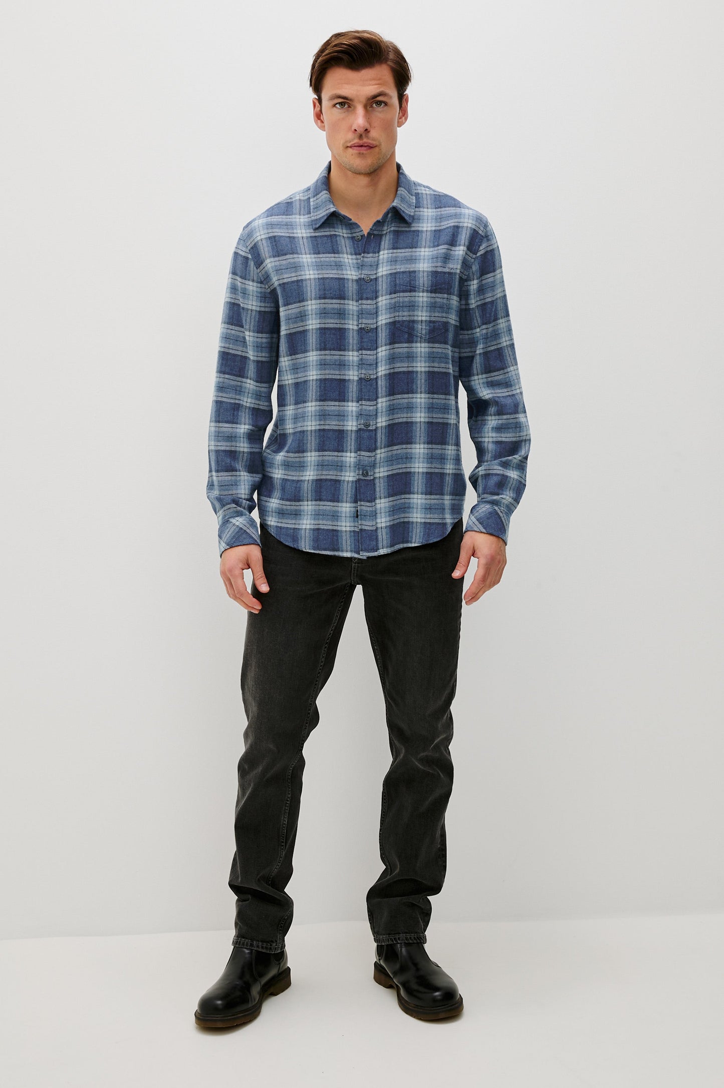 LENNOX SHIRT - INKWELL MELANGE