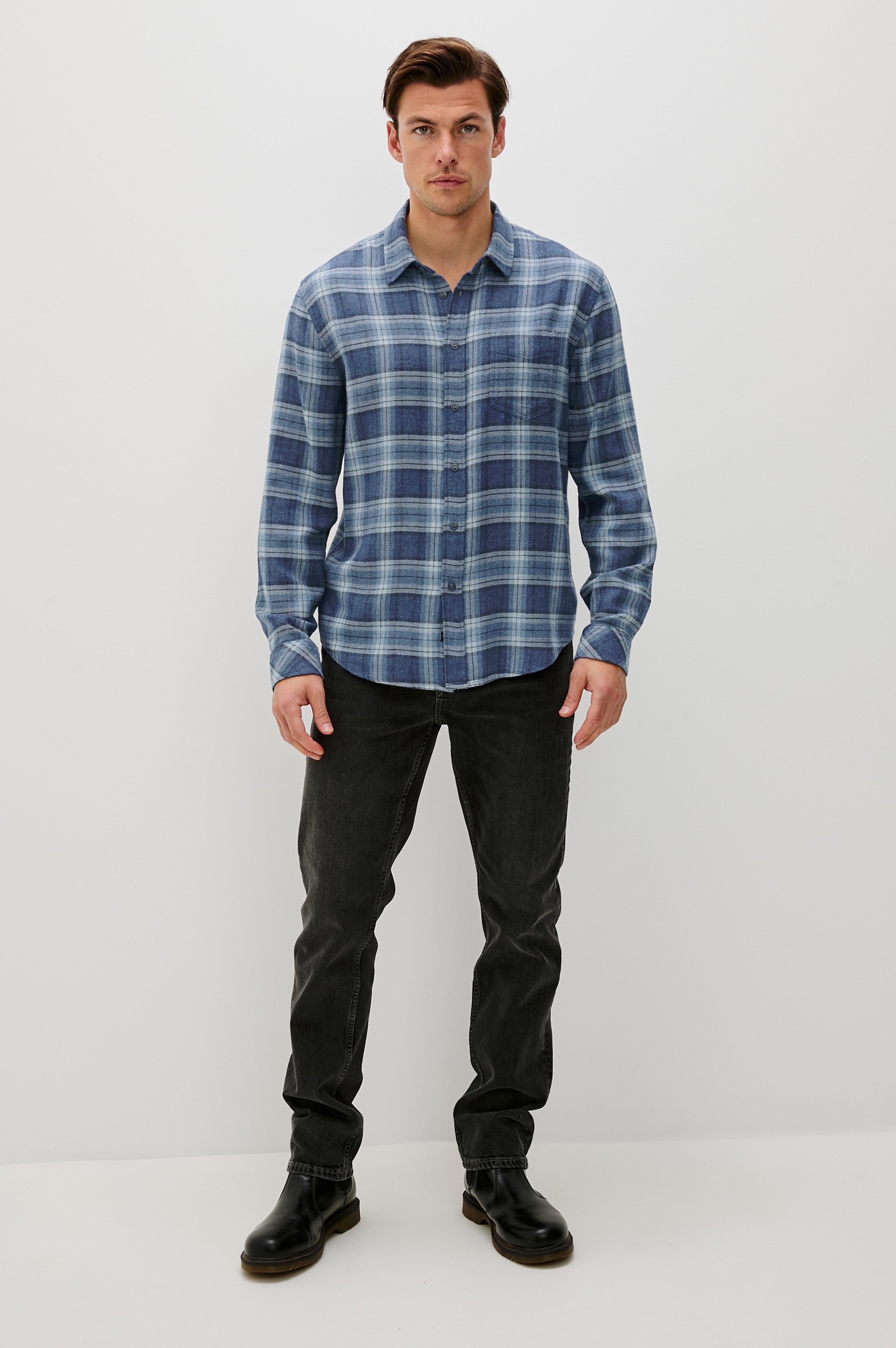 LENNOX SHIRT - INKWELL MELANGE