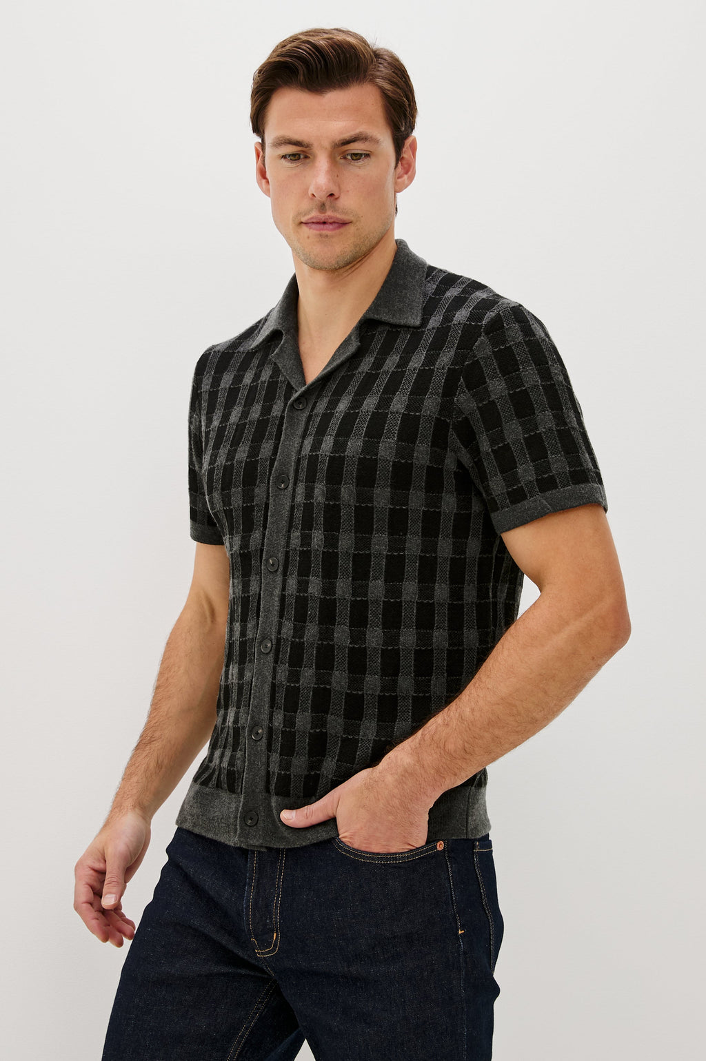 RONAN SHIRT - CHARCOAL BLACK