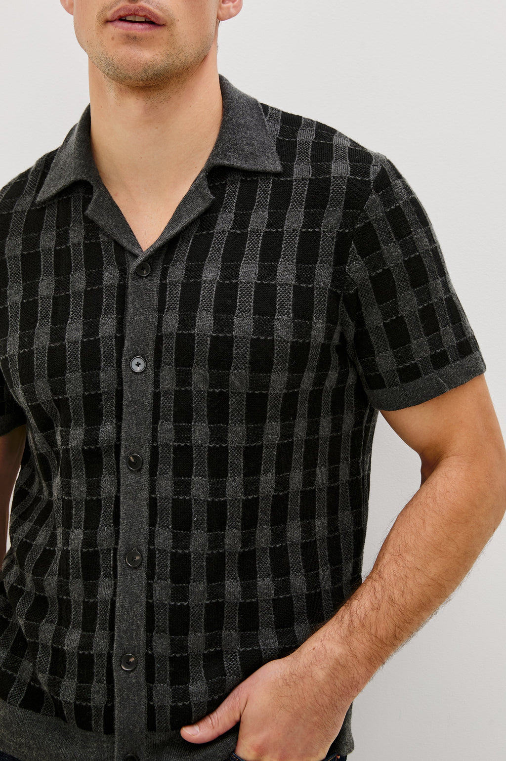 RONAN SHIRT - CHARCOAL BLACK