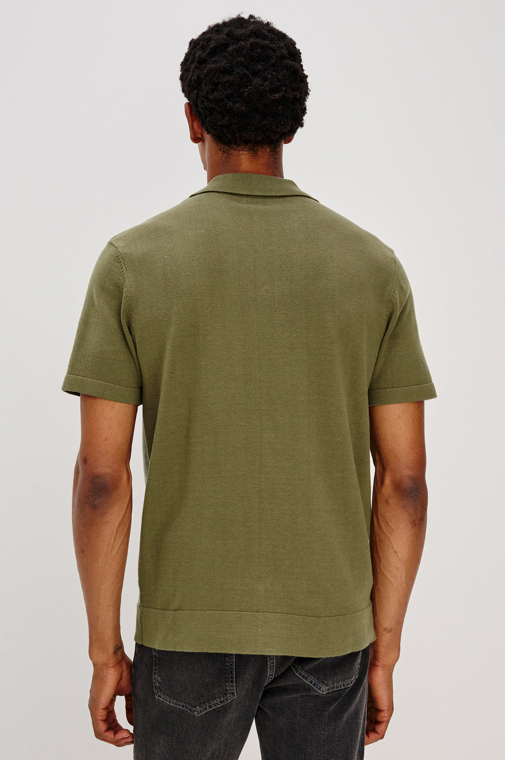 SILAS SHIRT - OLIVE KHAKI STRIPE