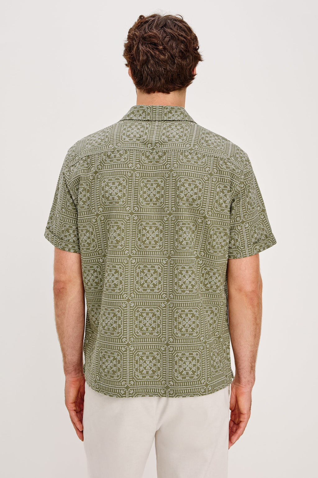 TYLER SHIRT - SURPLUS SAGE SQUARES