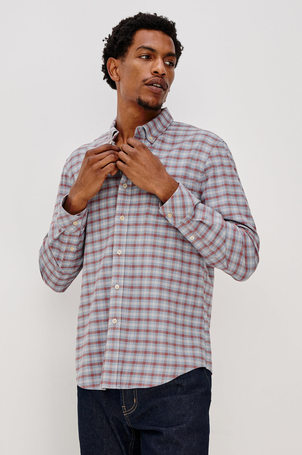 VANCE SHIRT - BLUE RUBY CHECK