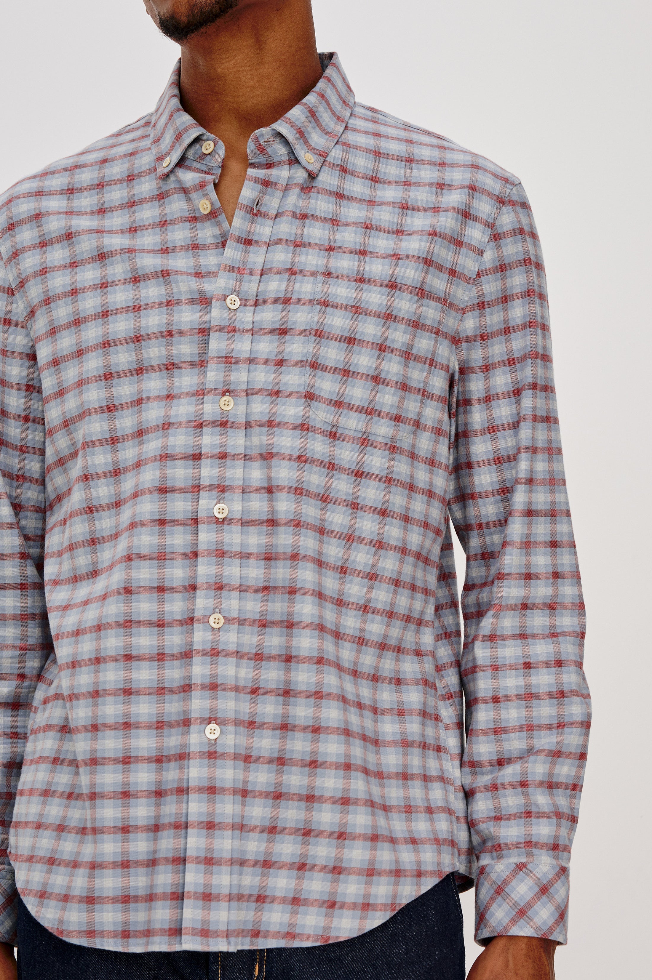 VANCE SHIRT - BLUE RUBY CHECK