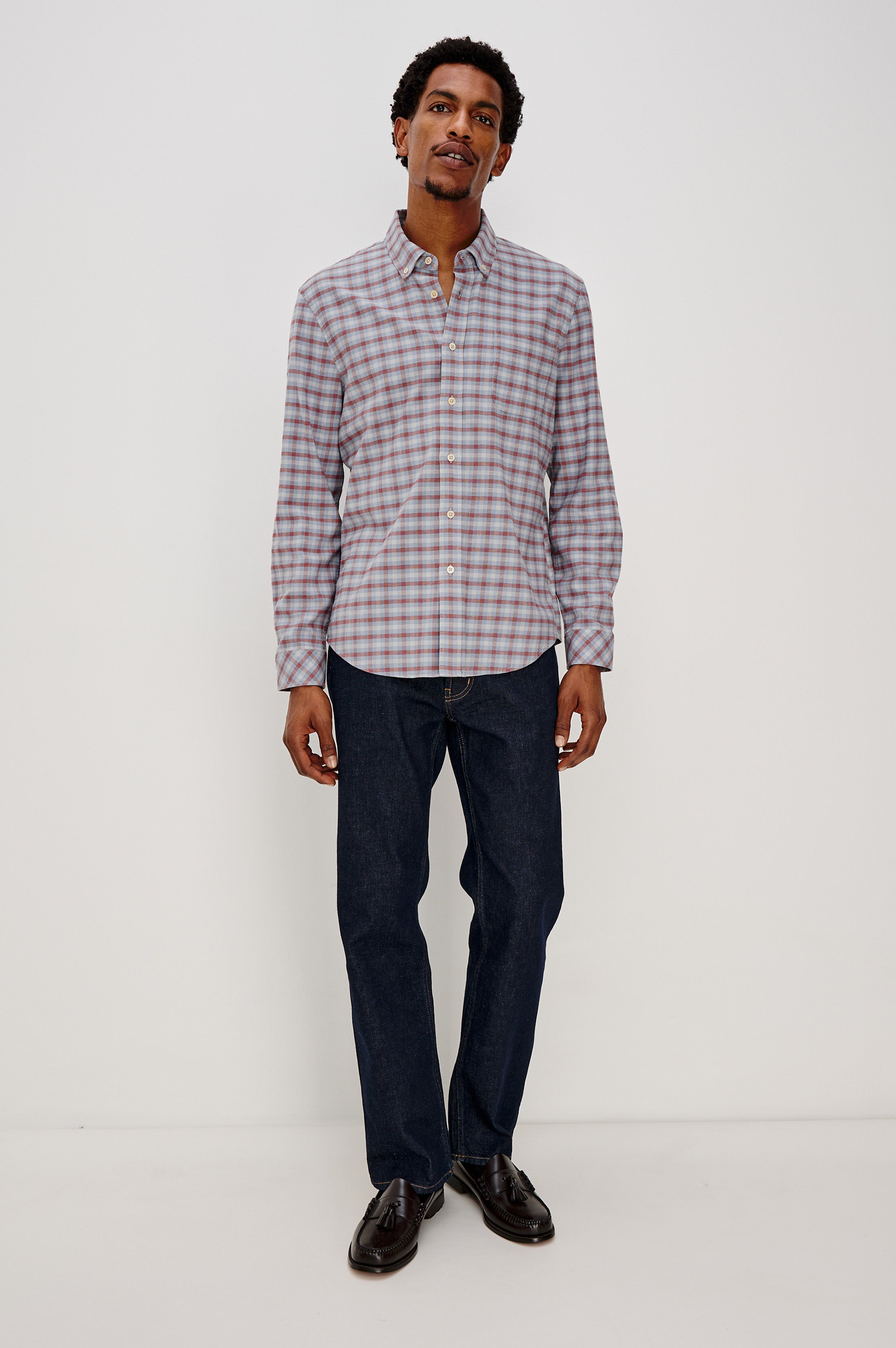 VANCE SHIRT - BLUE RUBY CHECK