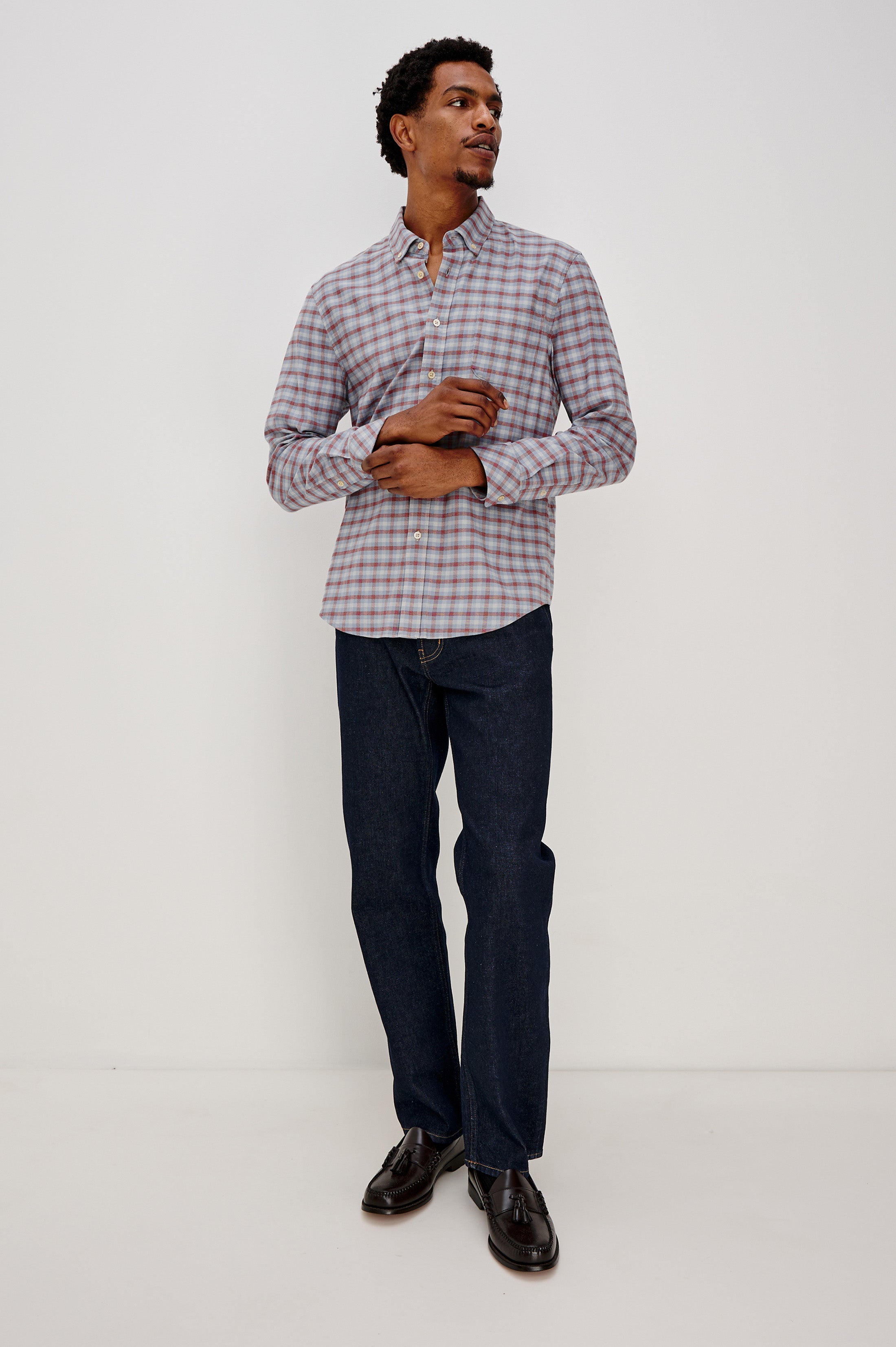 VANCE SHIRT - BLUE RUBY CHECK