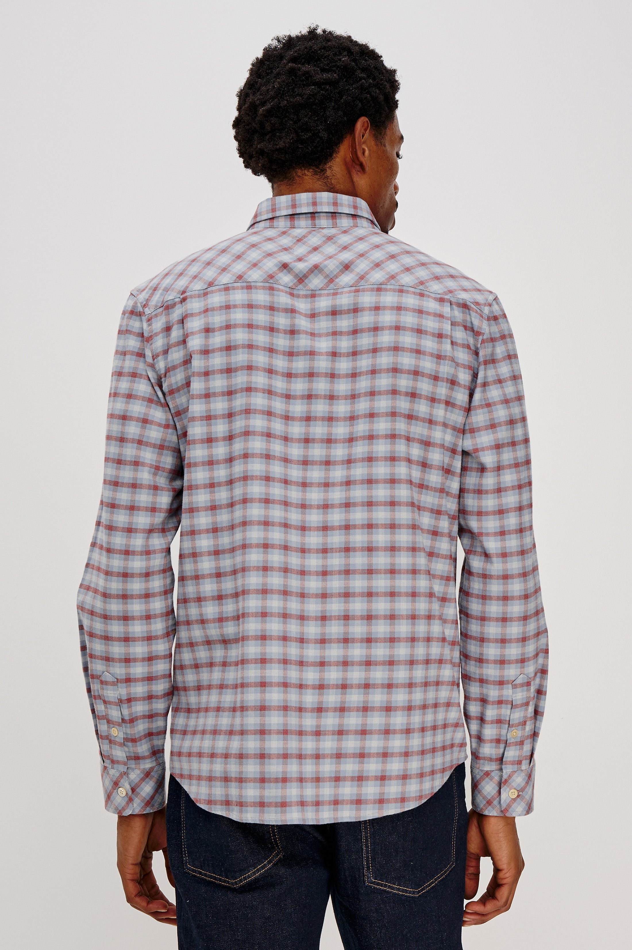 VANCE SHIRT - BLUE RUBY CHECK