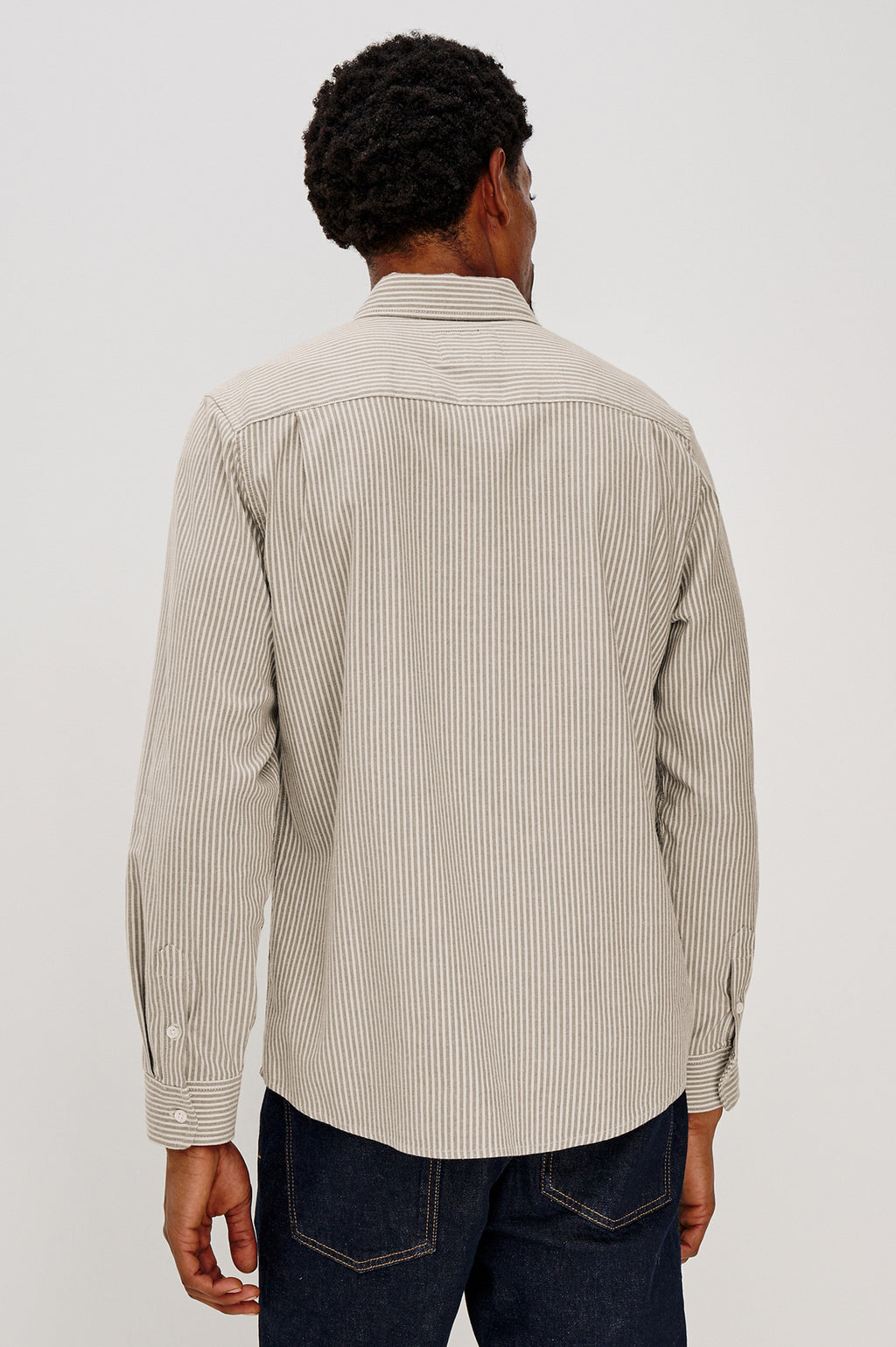 VANCE SHIRT - CEDAR OAT STRIPE