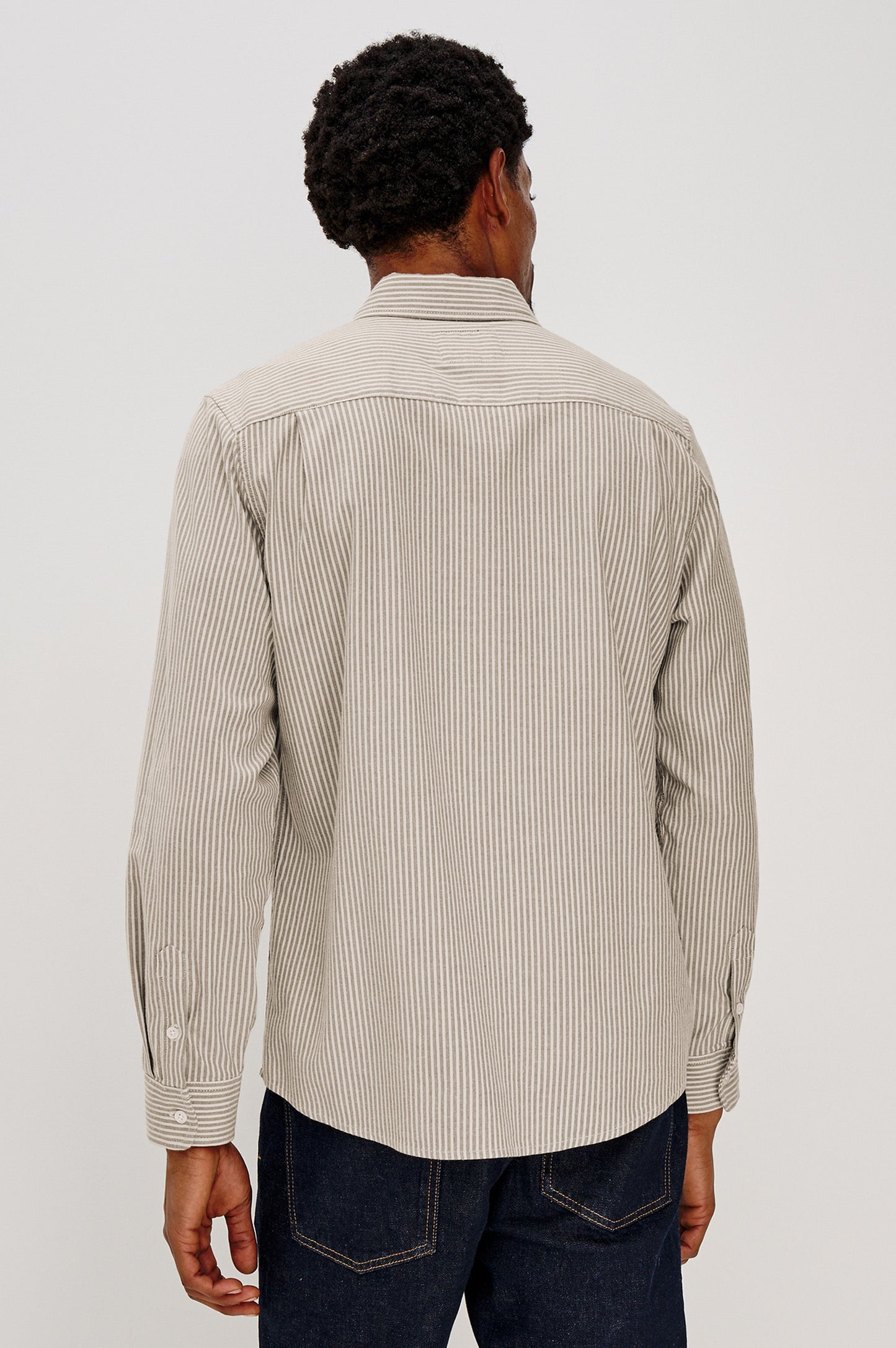 VANCE SHIRT - CEDAR OAT STRIPE