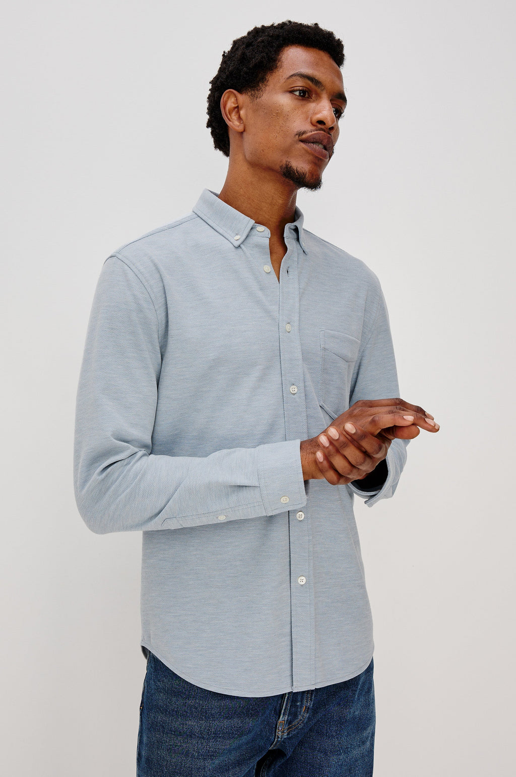 VINCENT SHIRT - BLUE OXFORD