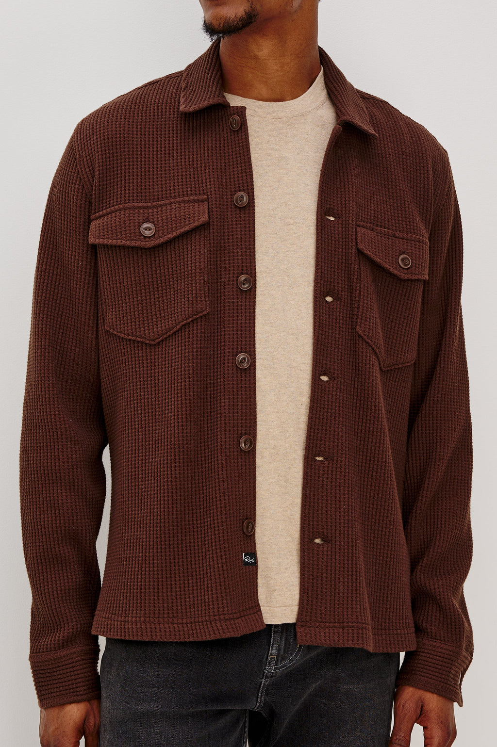 WELLS SHIRT JACKET - CHOCOLATE