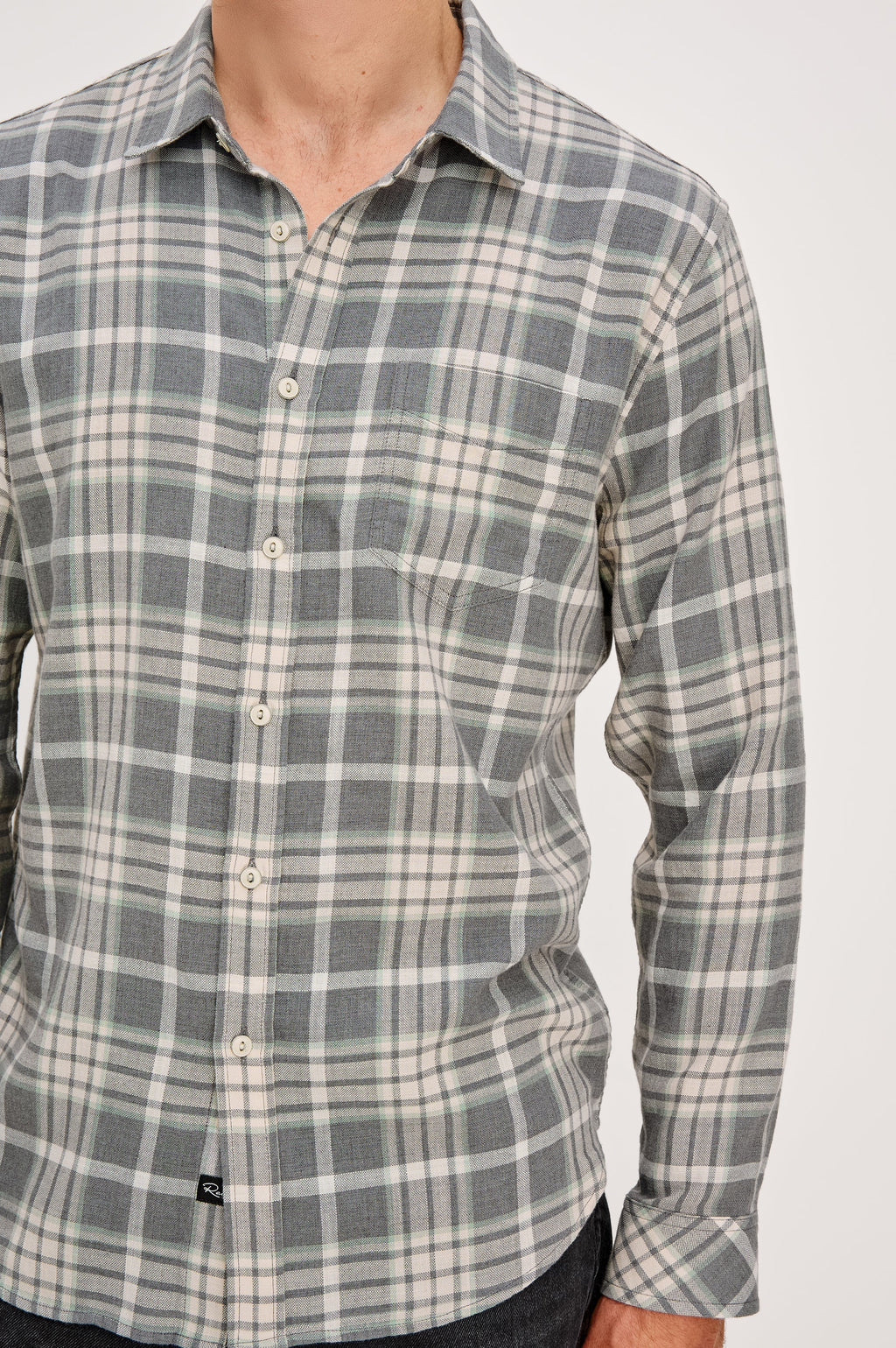 WYATT SHIRT - CAMEMBERT CHARCOAL MELANGE