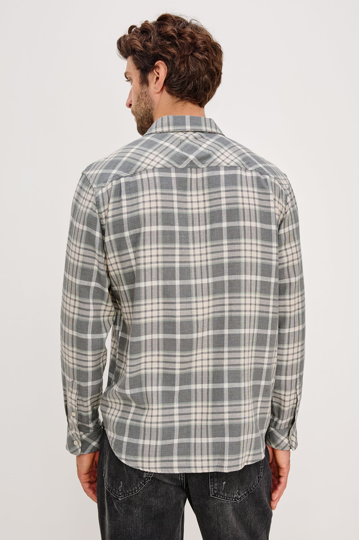 WYATT SHIRT - CAMEMBERT CHARCOAL MELANGE