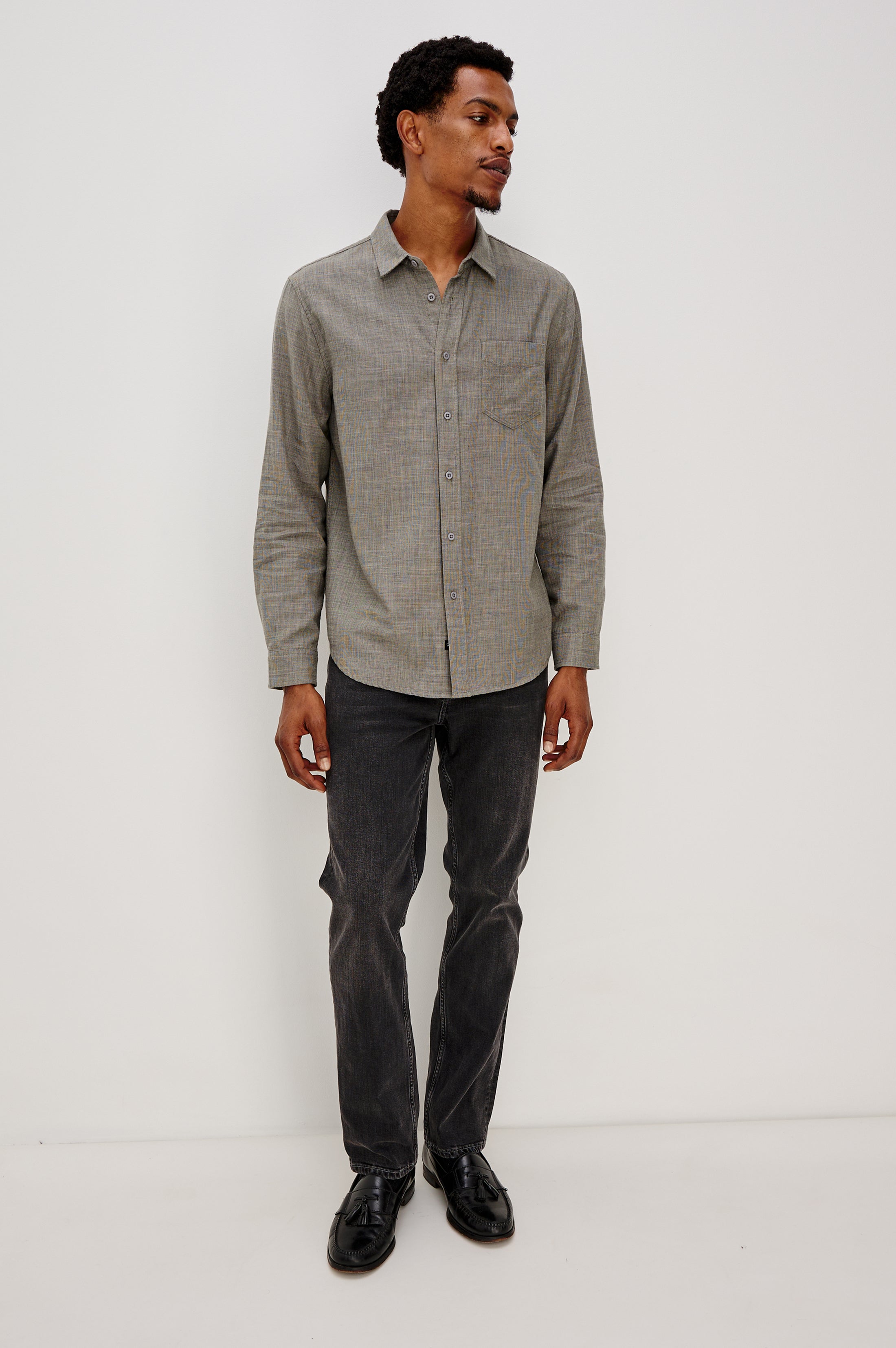 WYATT SHIRT - SPRUCE ETCH